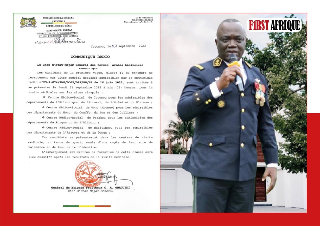 Communiqué Recrutement Militaire